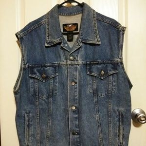 Harley-Davidson Denim Vest Size medium